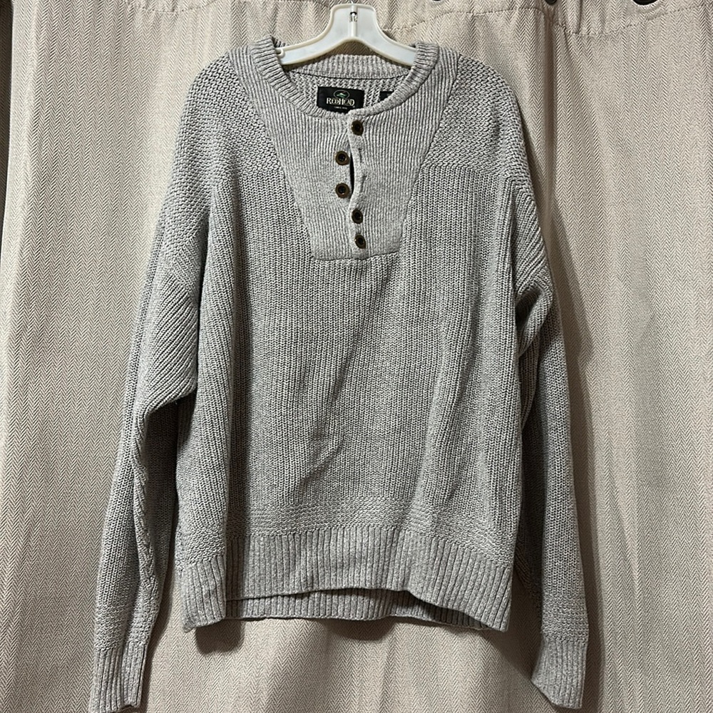 Grey knit sweater